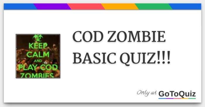 Call of duty zombies quiz