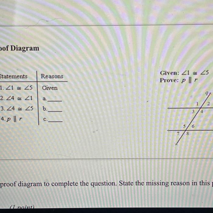 Proof paragraph information missing piece