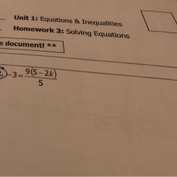 Unit 3 equations and inequalities answer key