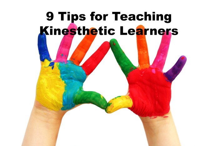 Memorization techniques for kinesthetic learners